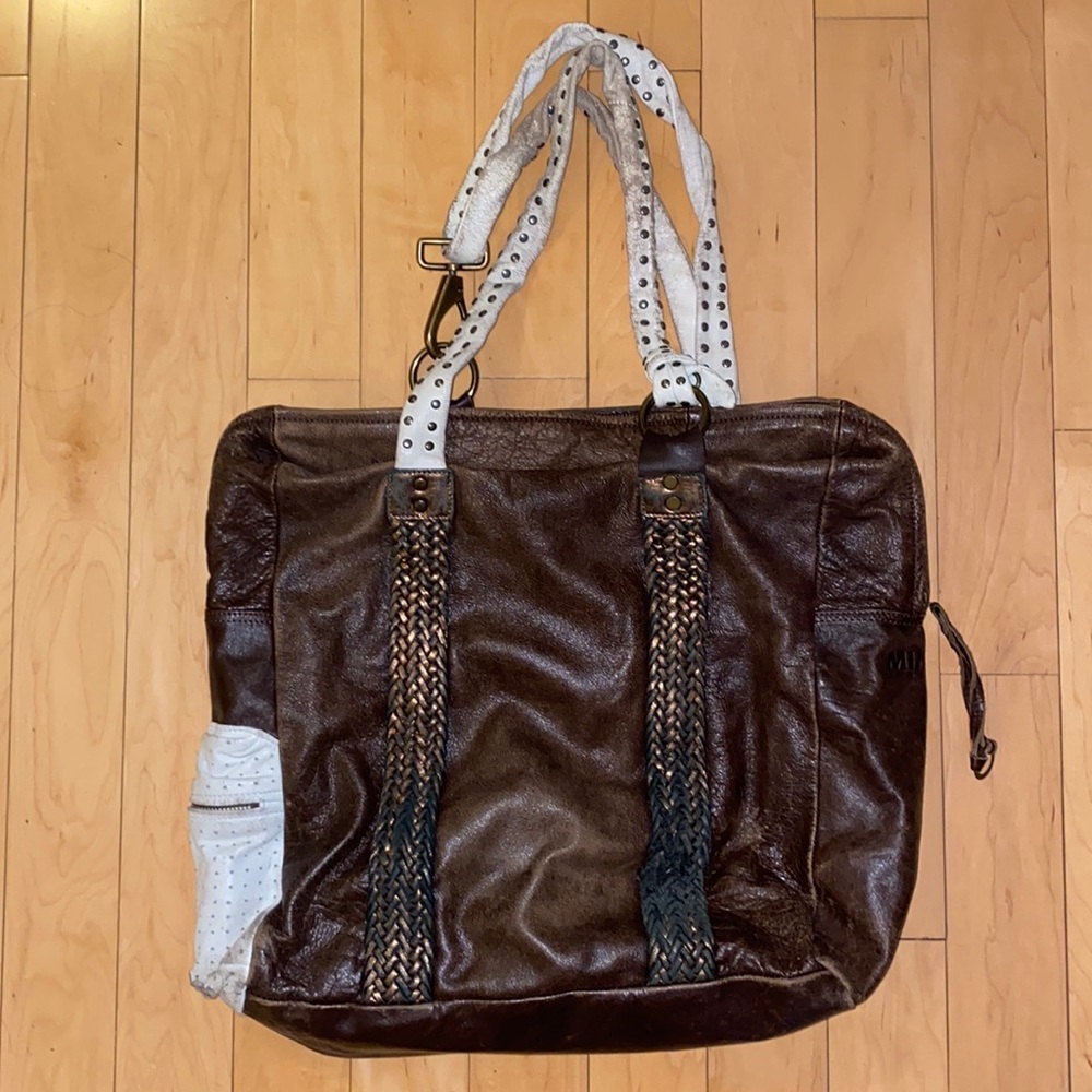 Mimco leather tote bag